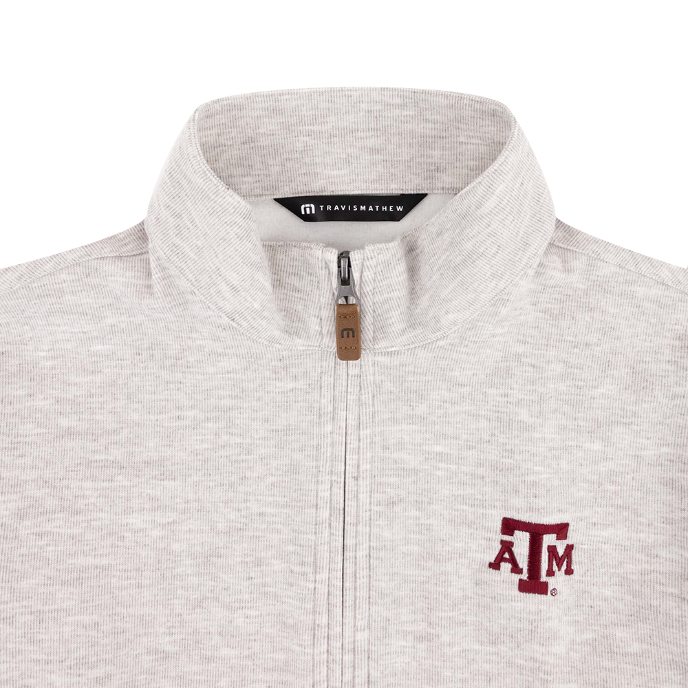 Texas A&M Travis Mathew Cloud 1/4 Zip - Gray