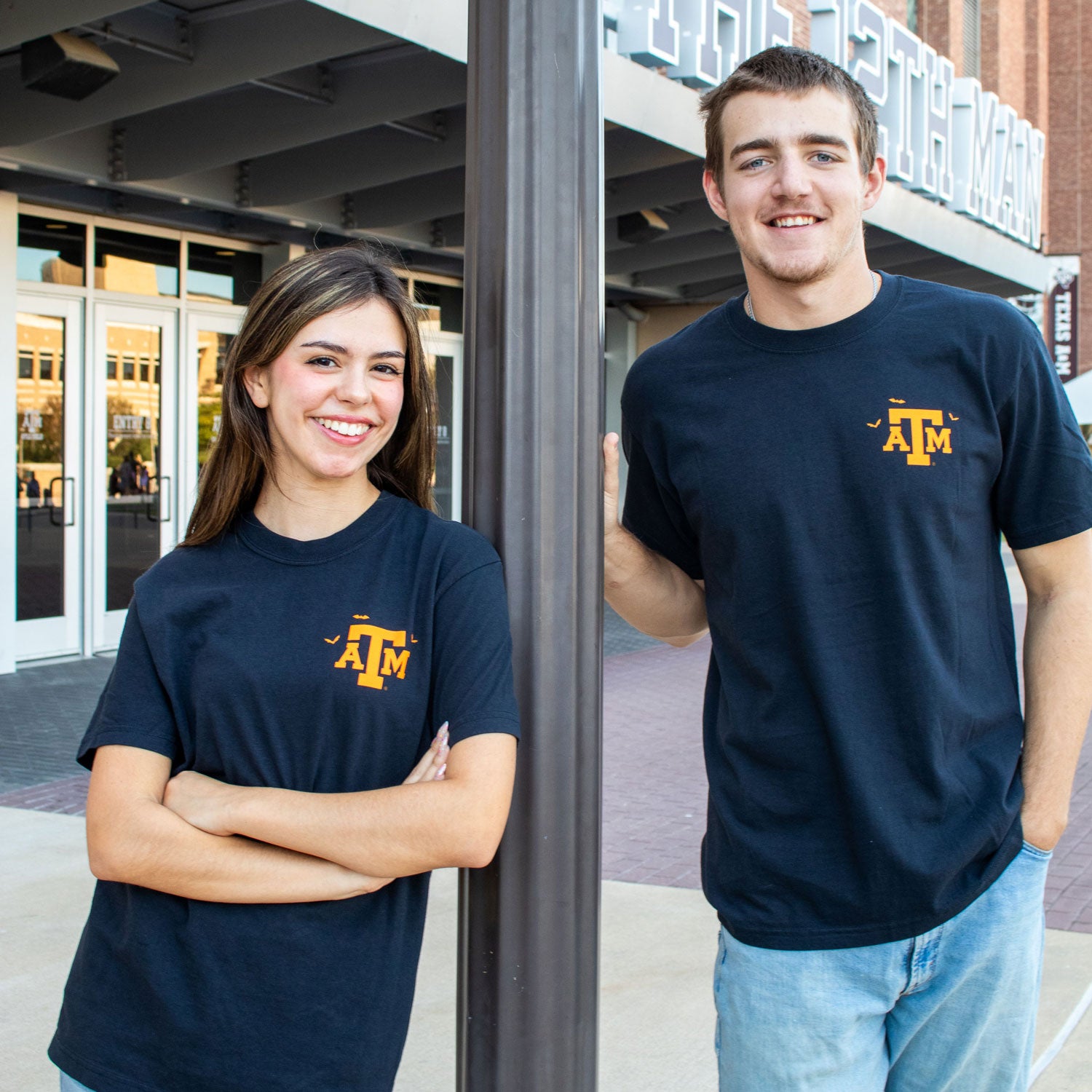 Texas A&M Comfort Colors Happy Halloween Characters T-Shirt - Black