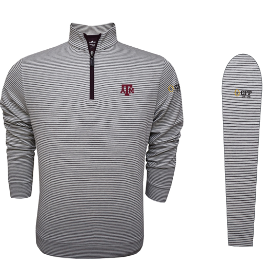 Texas A&M 2025 College Football Playoff Striped Quarter Zip