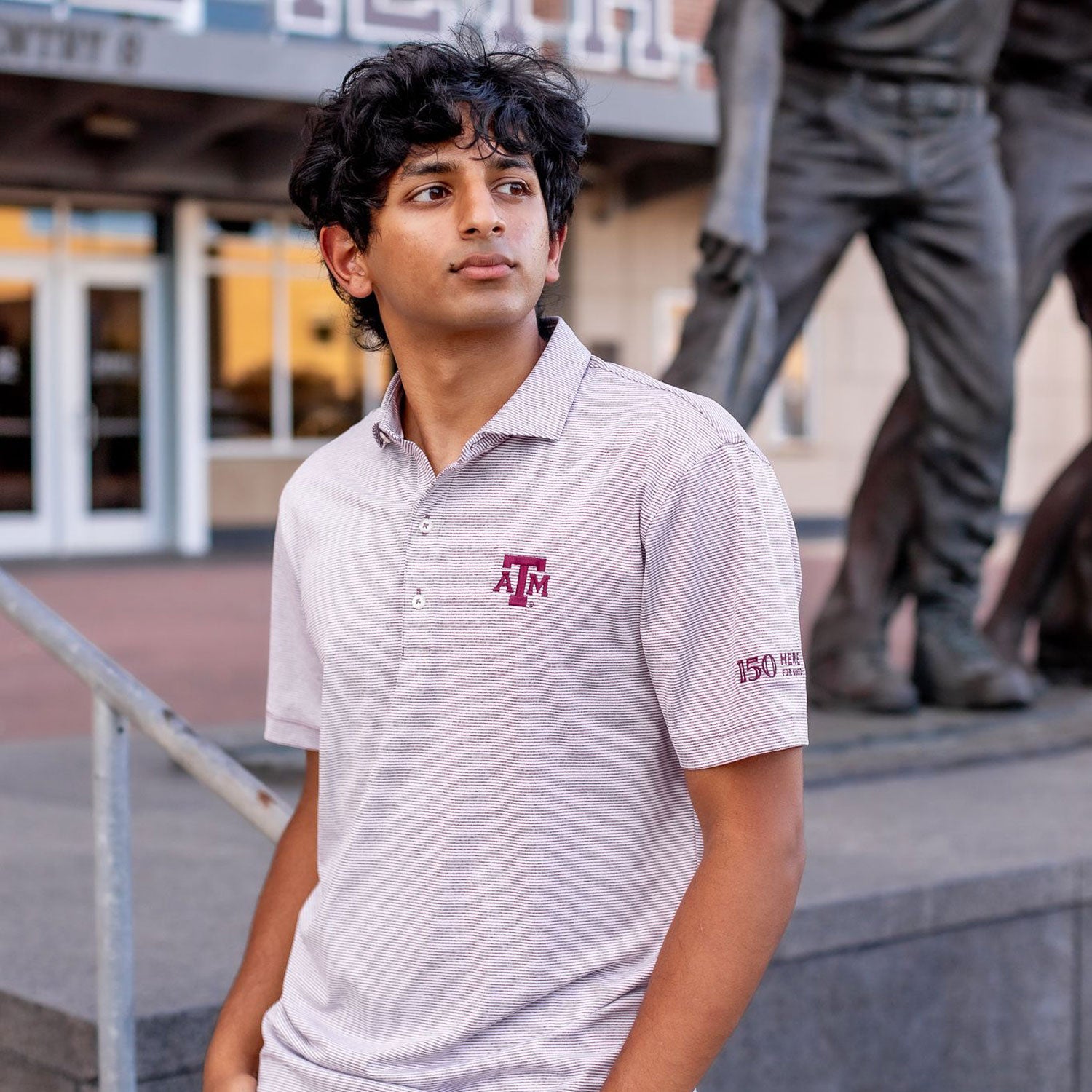 Texas A&M Johnnie-O 150th Performance Polo - Maroon