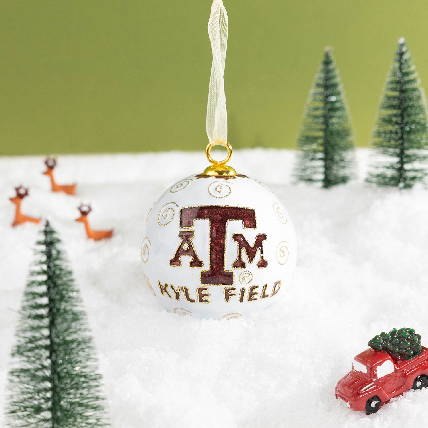 Kitty Keller Kyle Field on Round Ornament
