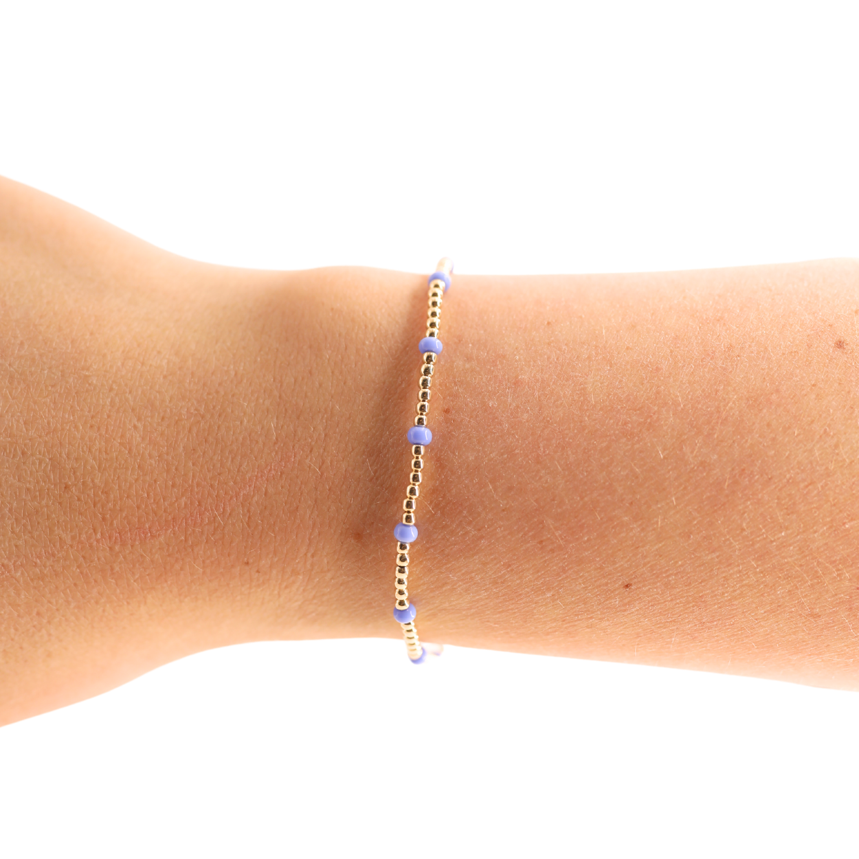 Beaded Blondes Lilac Dainty Poppi Bracelet