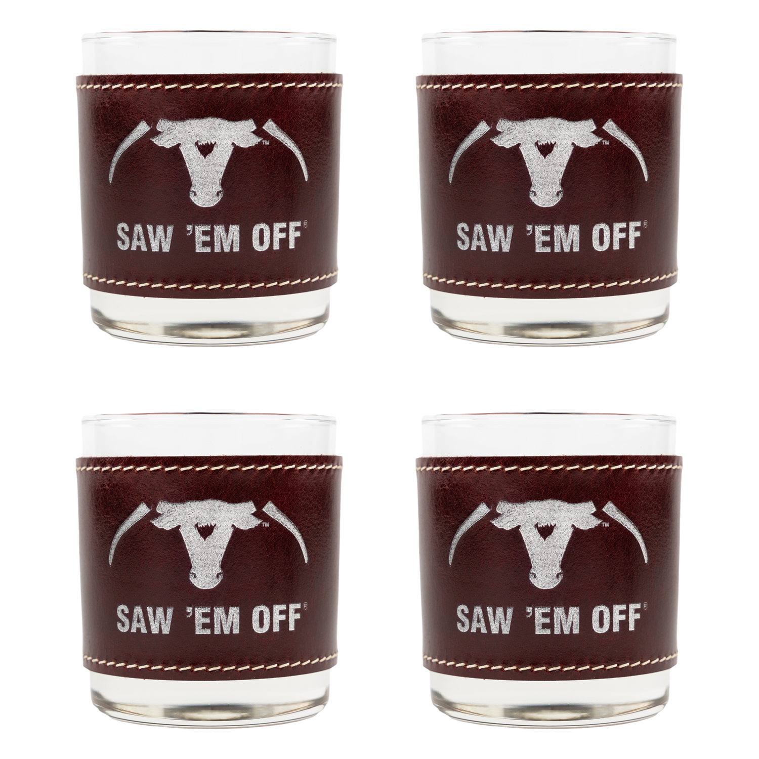 Saw 'Em Off Whiskey Glass Set