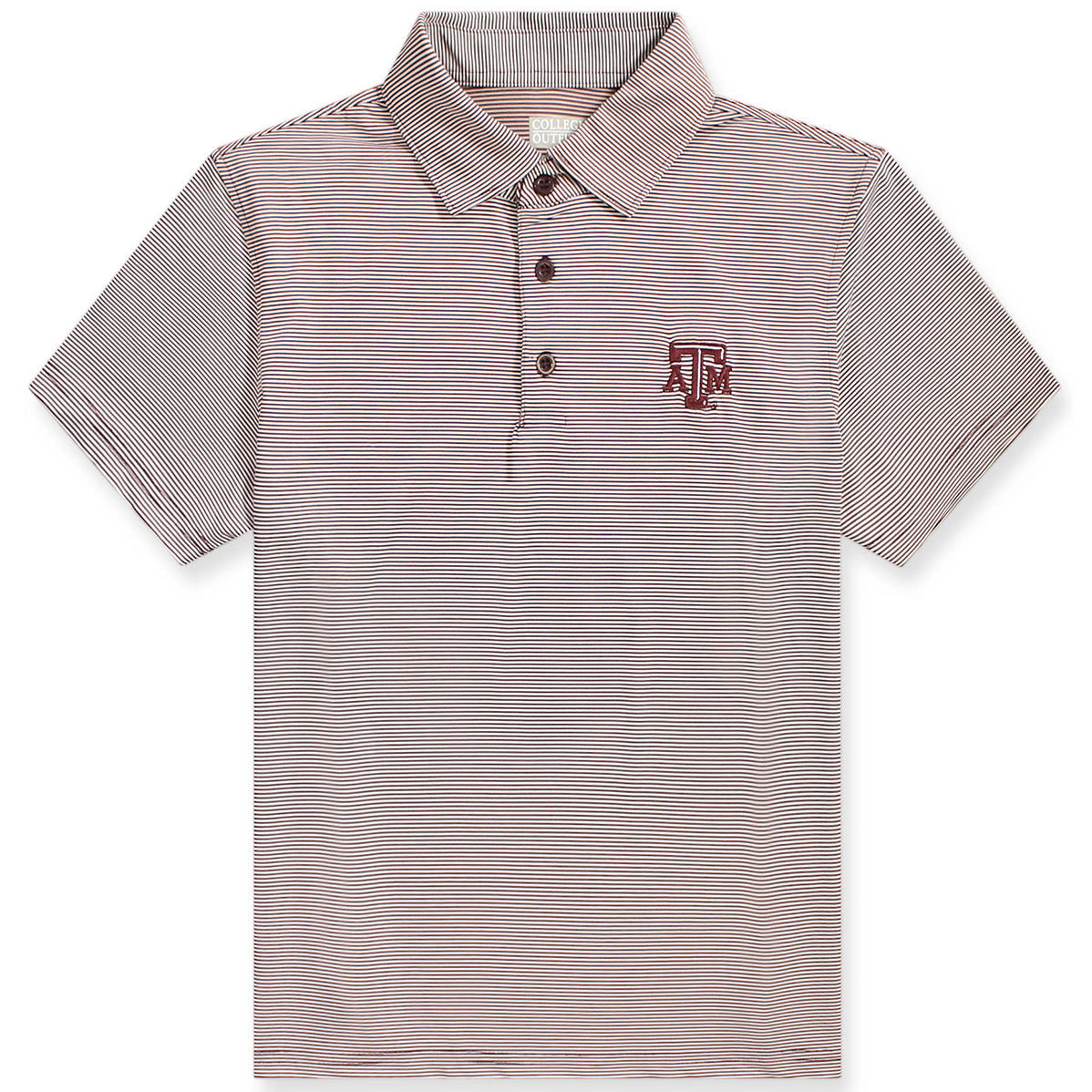 Texas A&M Micro Stripe Polo