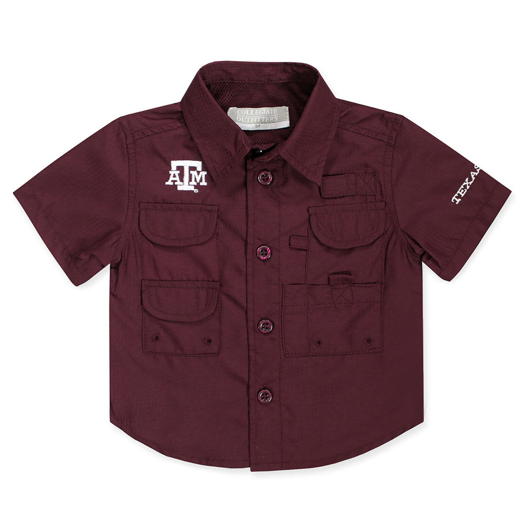 Texas A&M Toddler Maroon Fishing Shirt