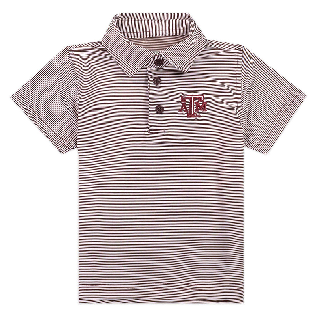 Texas A&M Toddler Micro Stripe Polo
