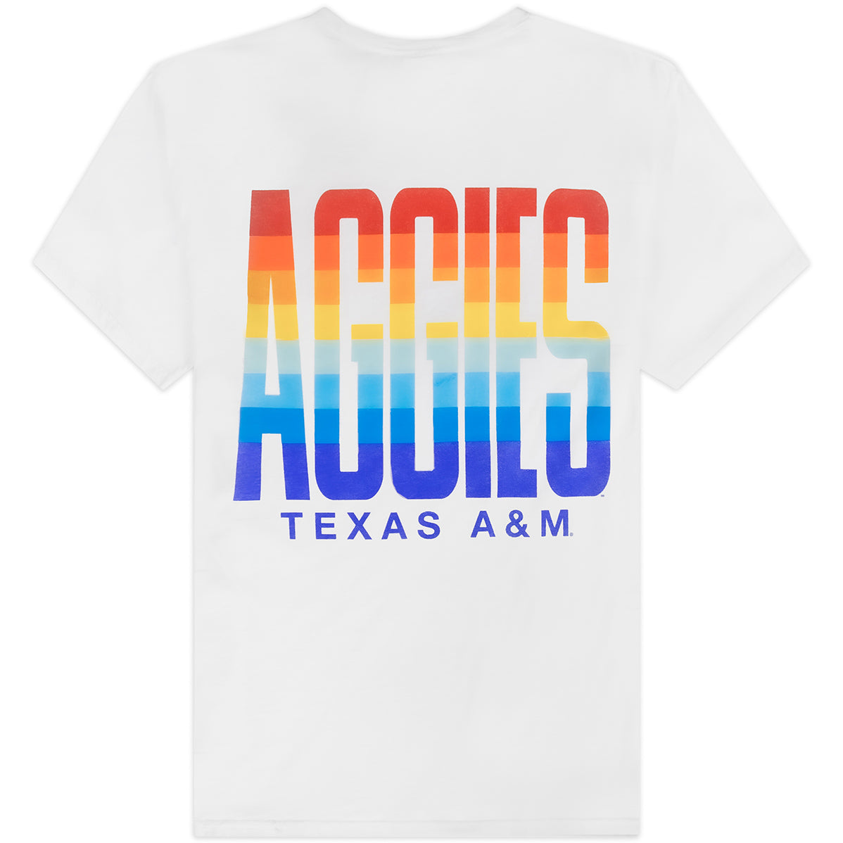 Texas A&M Aggies Bold Rainbow T-Shirt