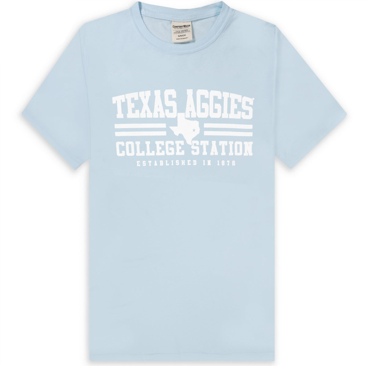 Texas A&M Aggies Soothing Blue Double Bar T-Shirt