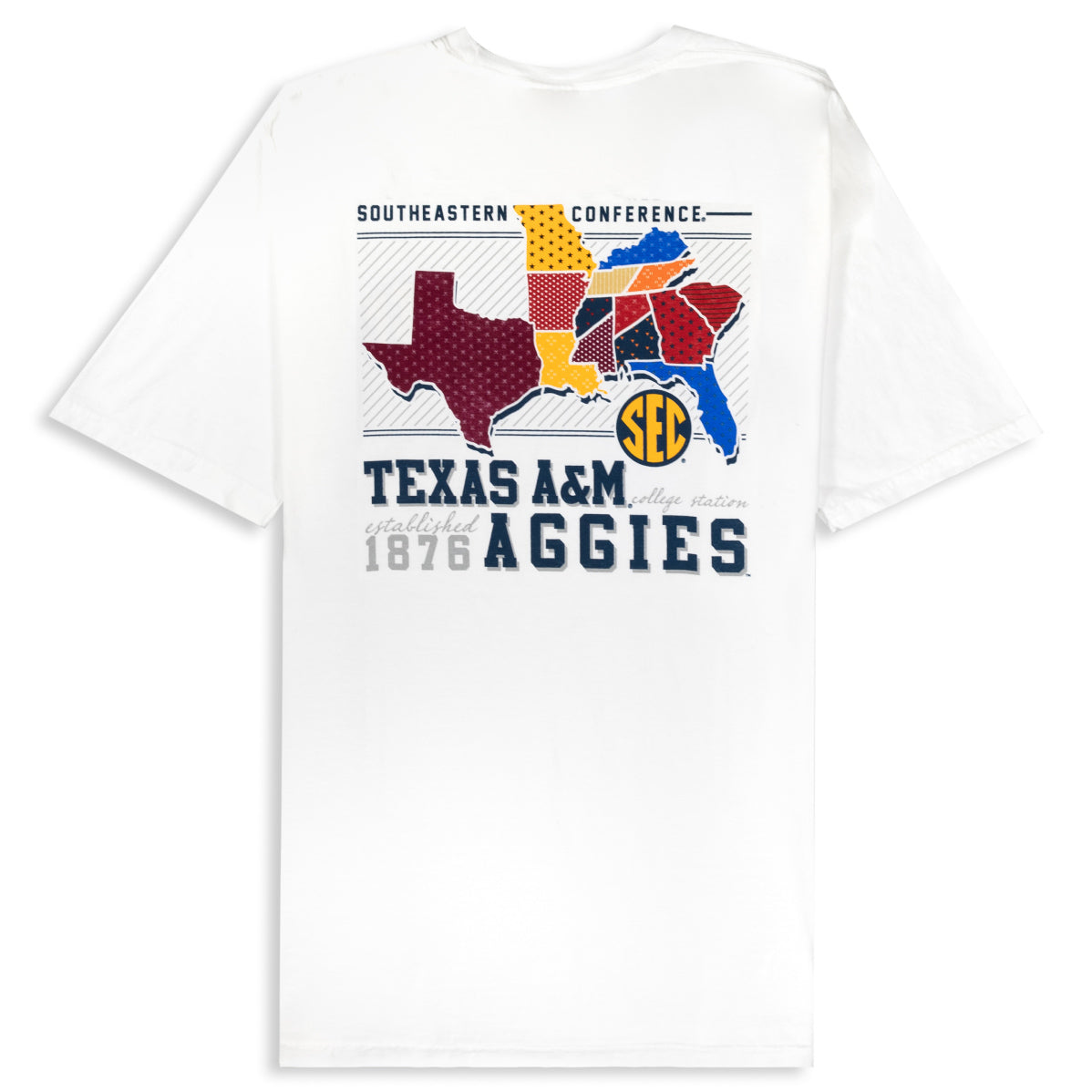 Texas Aggies SEC Map