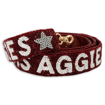Texas Aggies Beaded Purse Strap