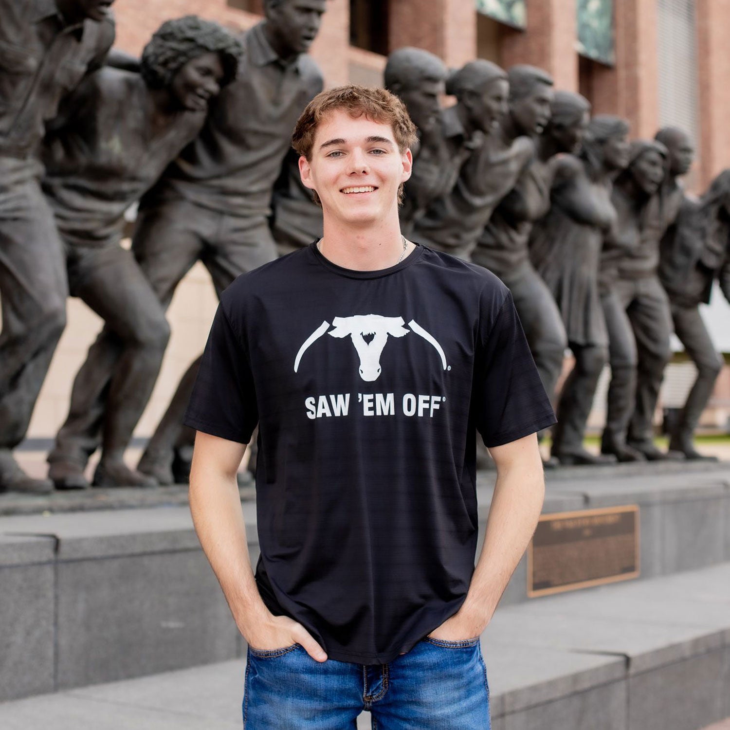 Collegiate Outfitters Saw 'Em Off Performance T-Shirt - Black