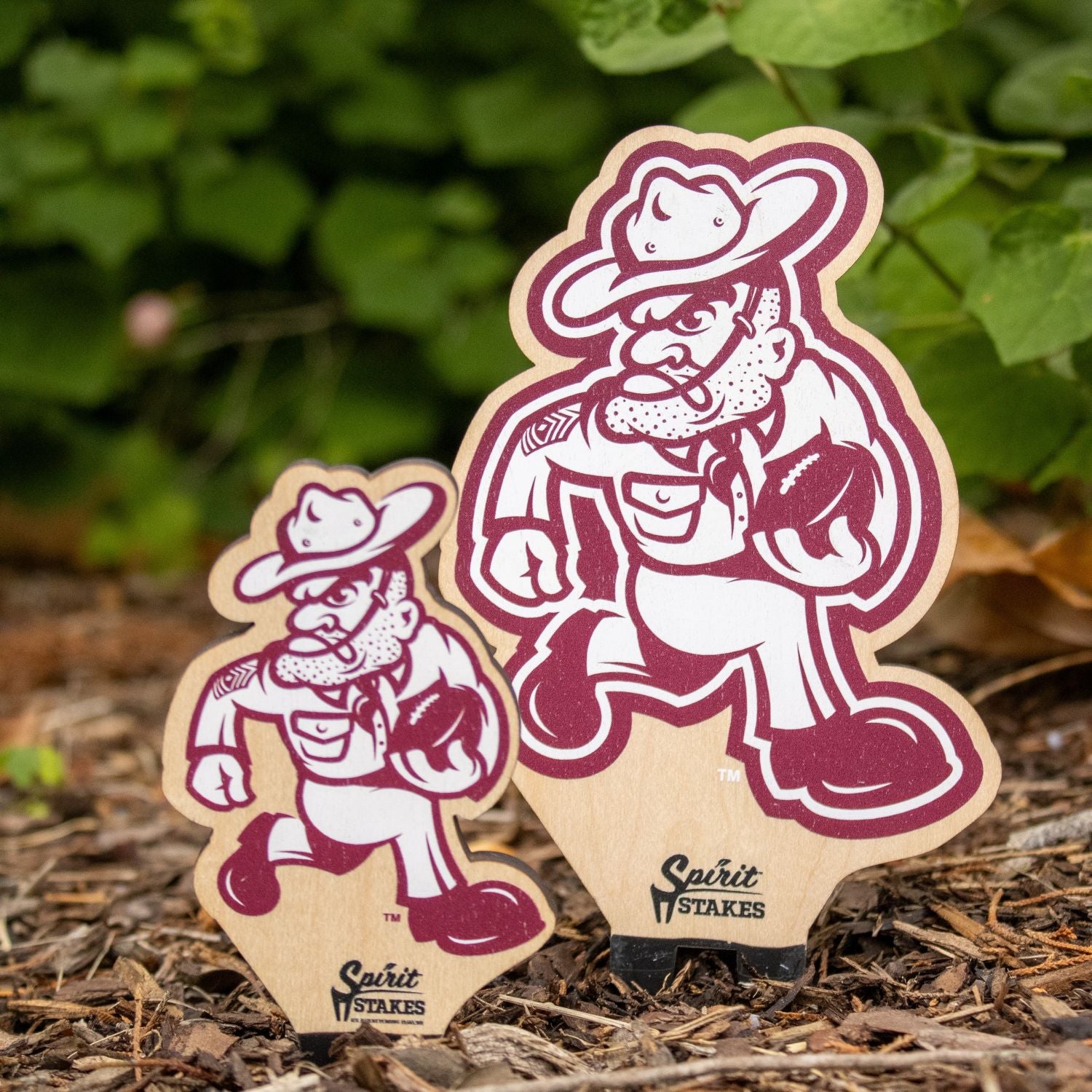 Texas A&M Sarge Football Small Plant Stake