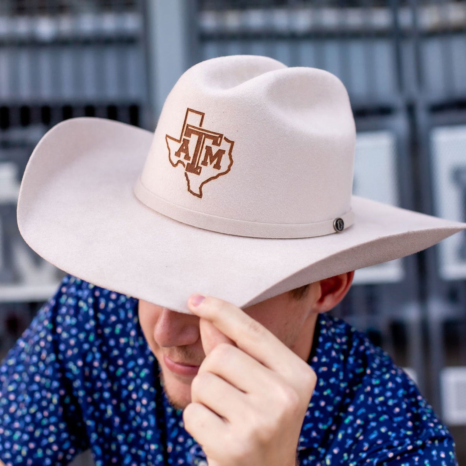 Texas A&M Zaza Hat Co Lonestar Cowboy Hat - Brown