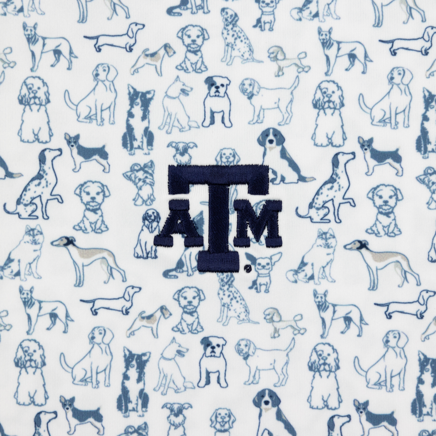 Texas A&M Horn Legend Dog Print Polo