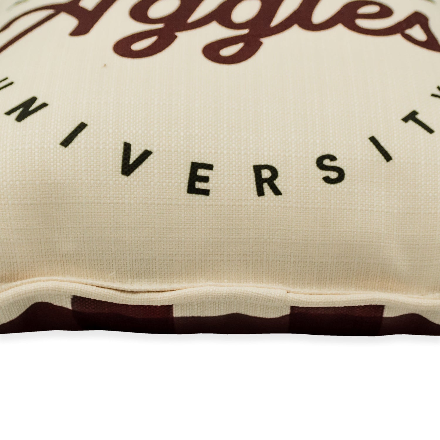 Texas A&M Aggies Circle Plaid Back Pillow
