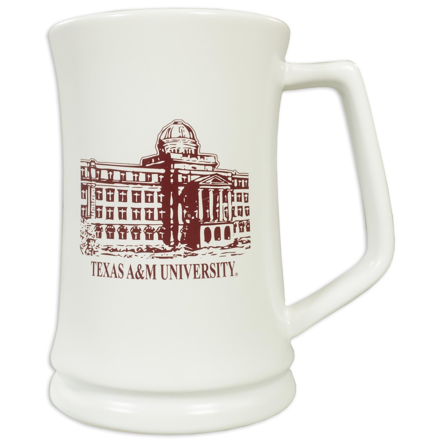 Texas A&M War Hymn & Academic Building White Coffee Mug 28oz