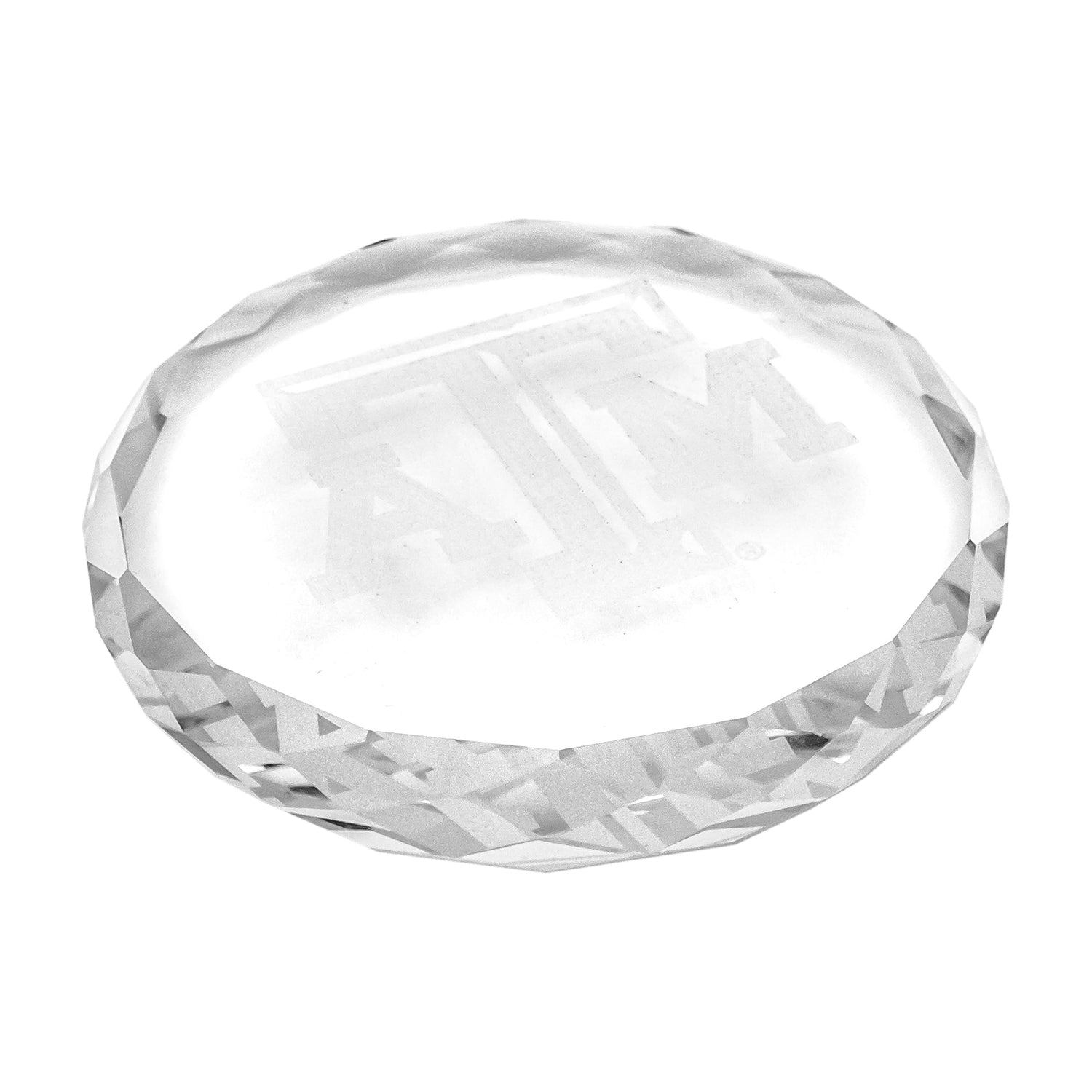 Texas A M Aggie Crystal Paperweight