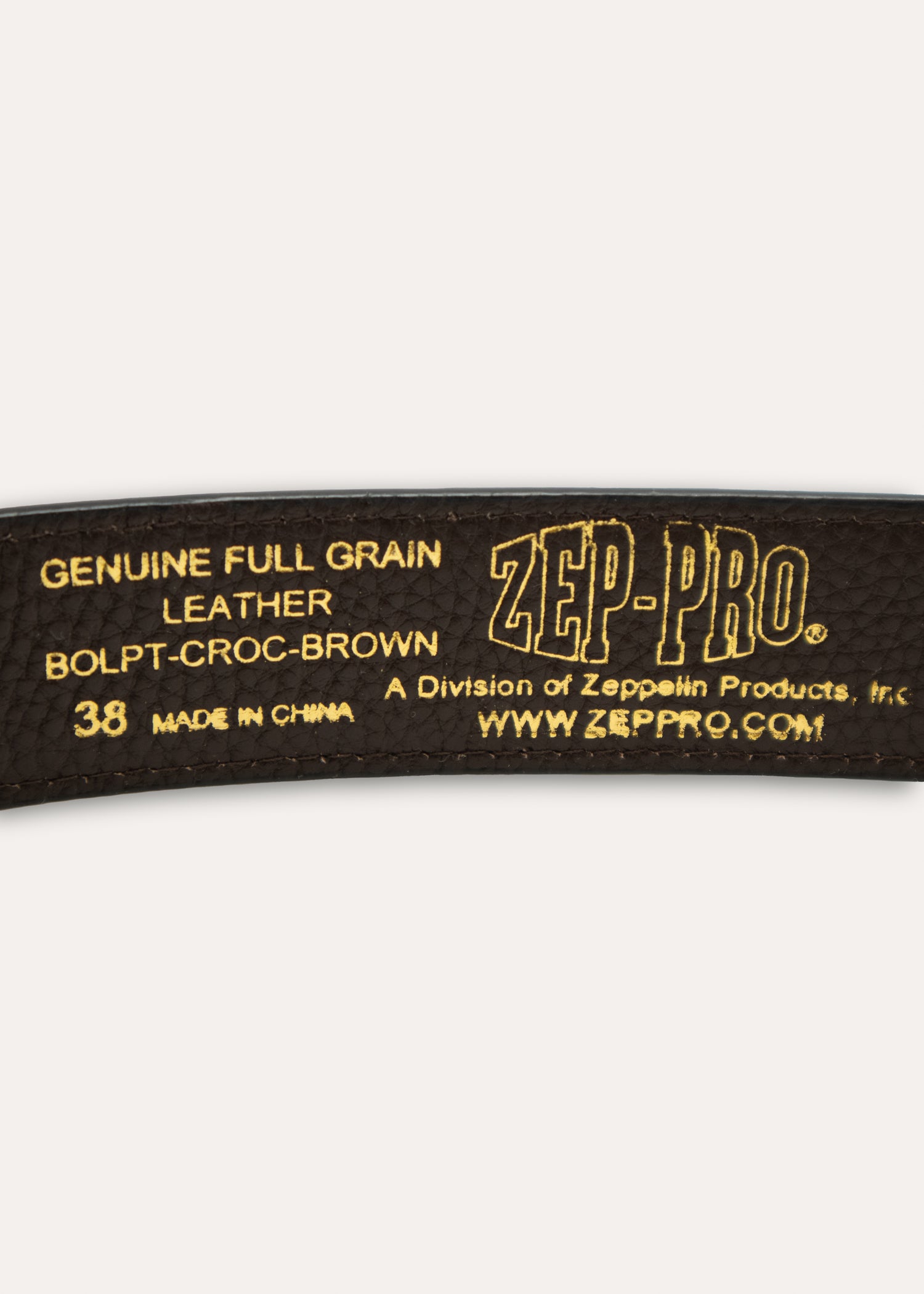 Texas A&M Zepplin Crocodile Concho Brown Belt