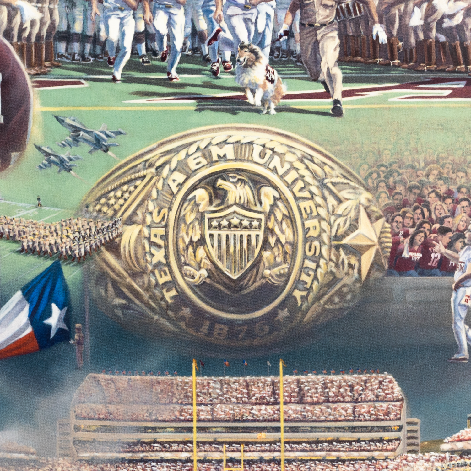 Texas A&M Benjamin Knox Home Of The 12th Man Print