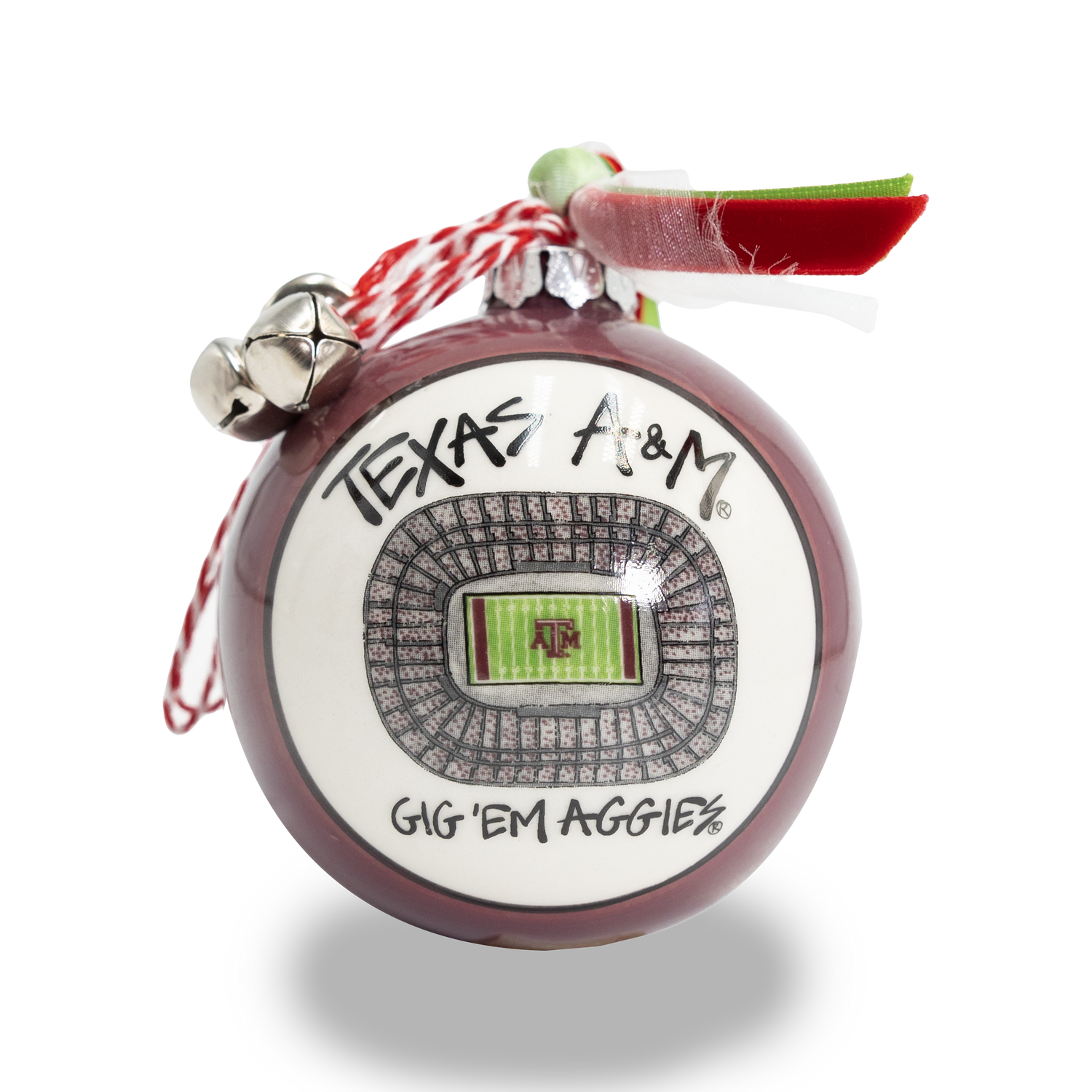 Texas A&M Gig 'Em Aggies Kyle Field Boxed Ornament