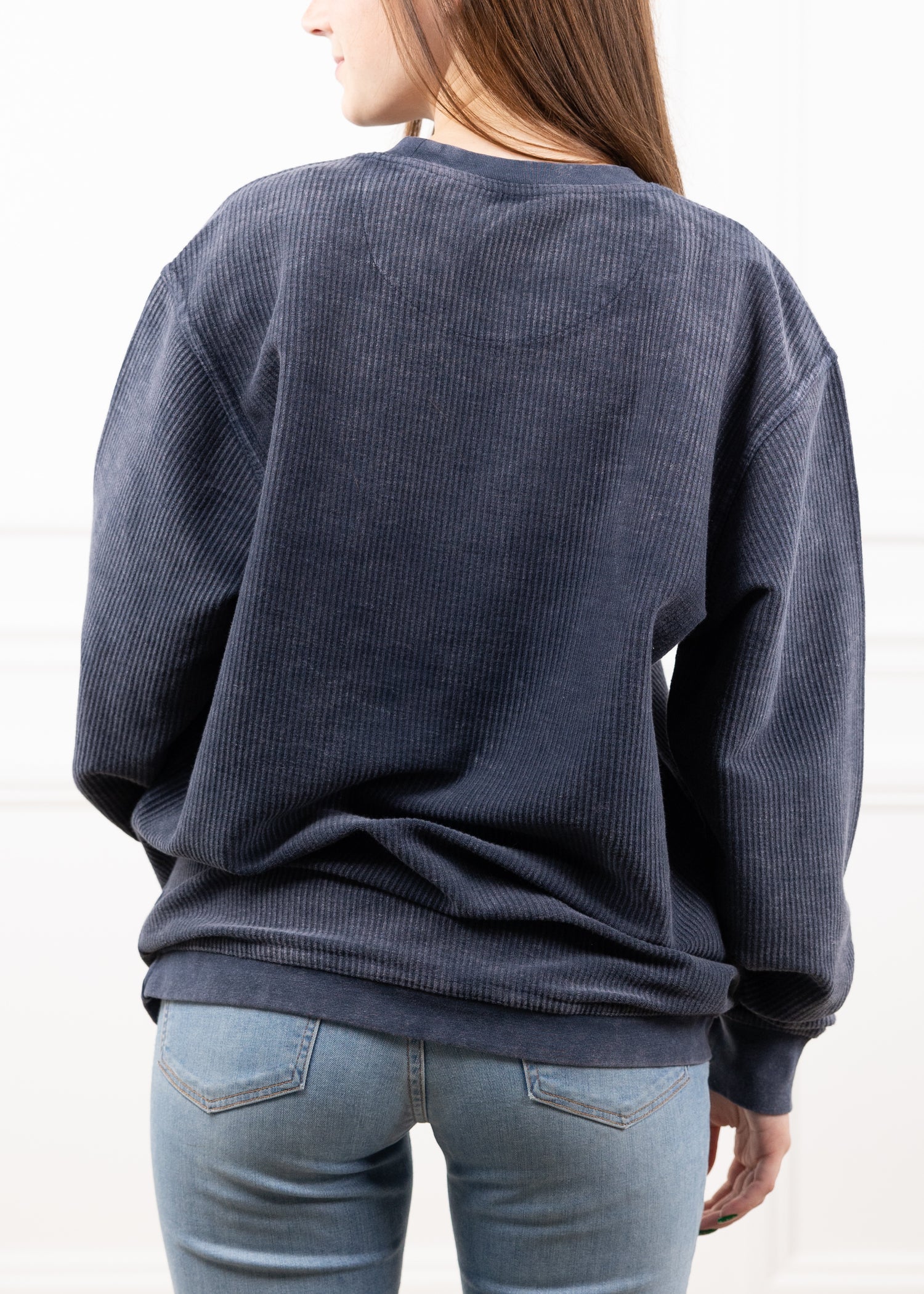 Texas A&M Navy Bar State Comfy Corduroy Pullover