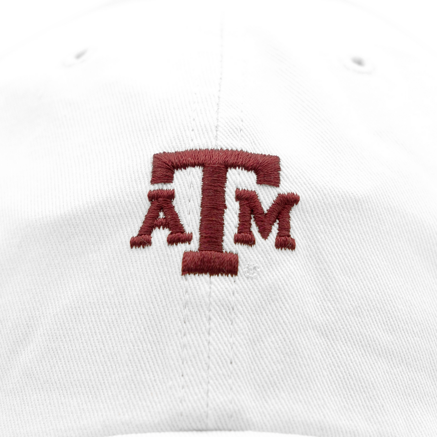 Texas A&M Block Base Runner Hat White
