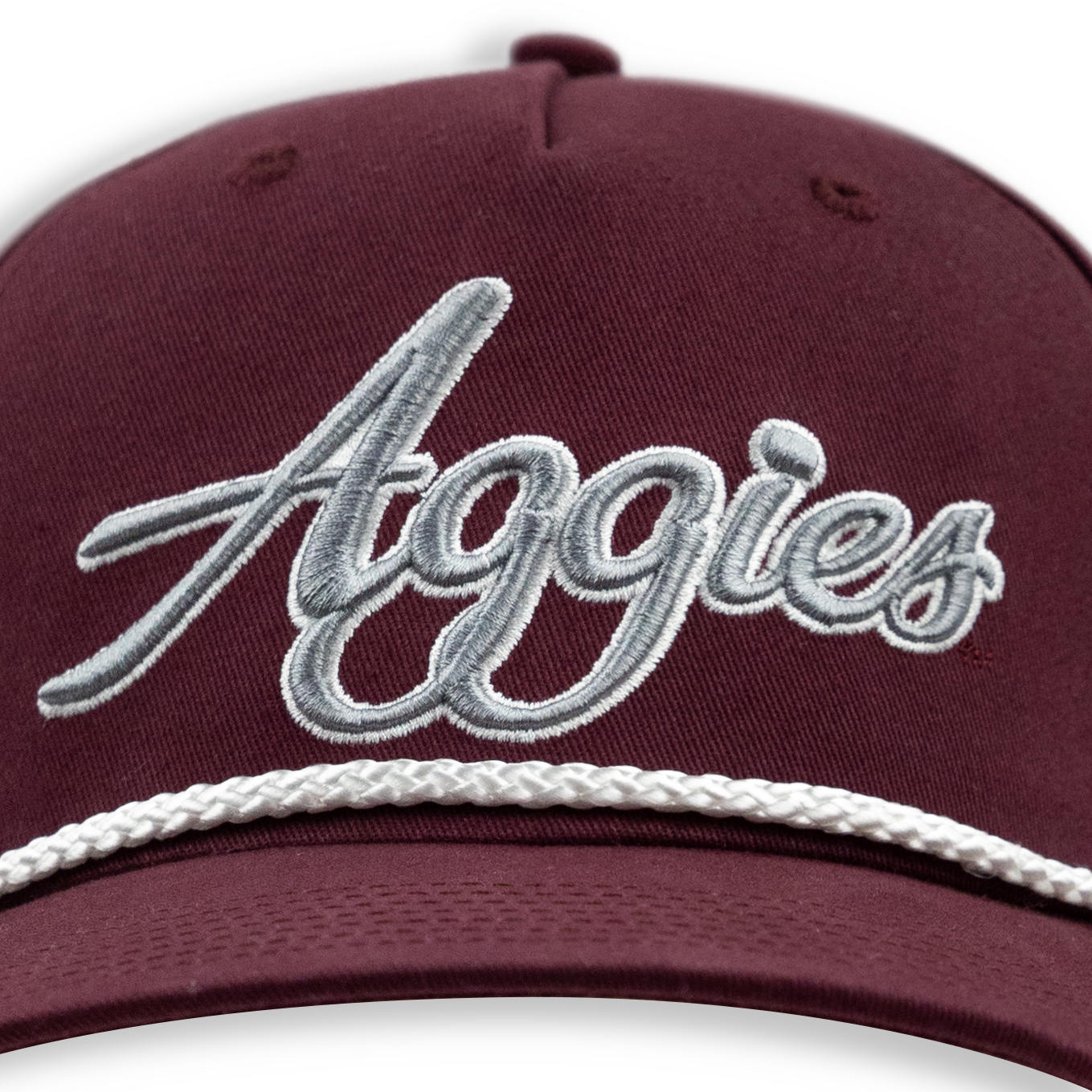 Aggies Script '47 Brand Rope Maroon Hat