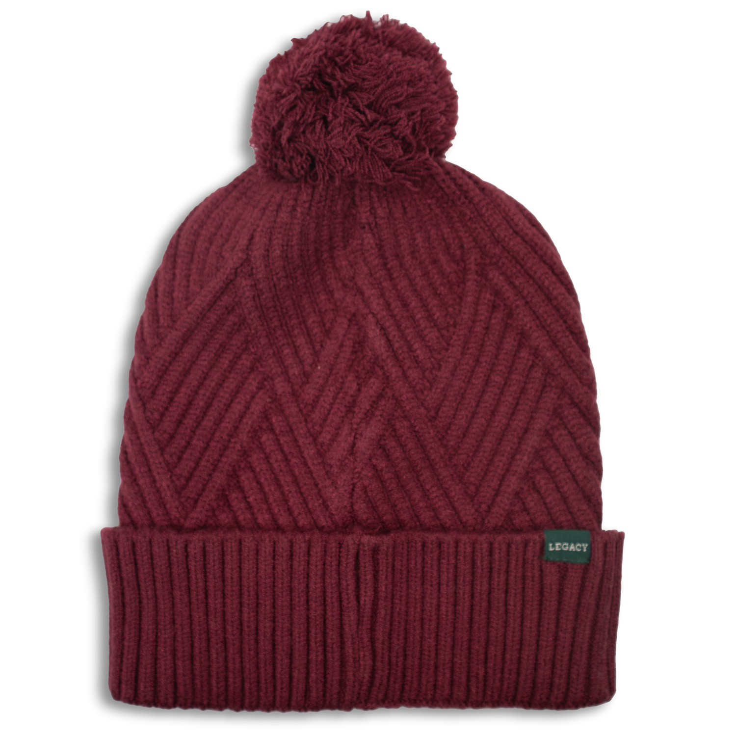 Texas A&M Knit Pom Beanie Maroon Block Logo