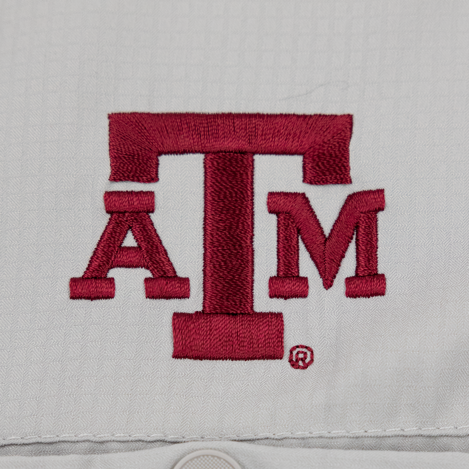 Texas A&M Columbia Tamiami Light Gray Fishing Shirt