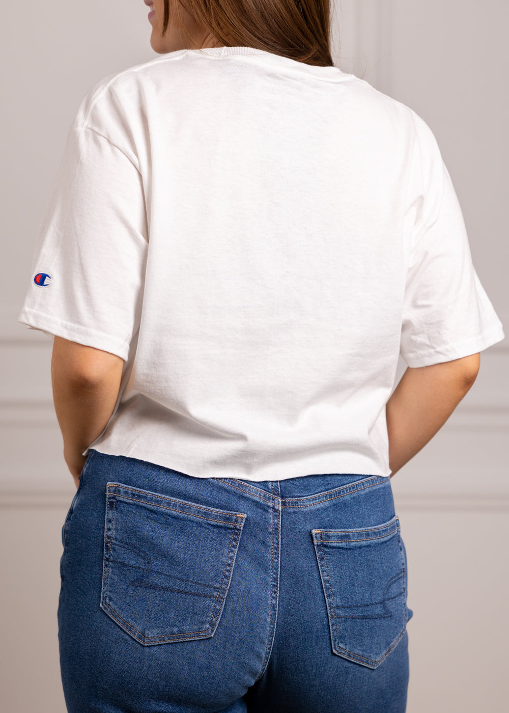 Gradient Boyfriend Crop Tee