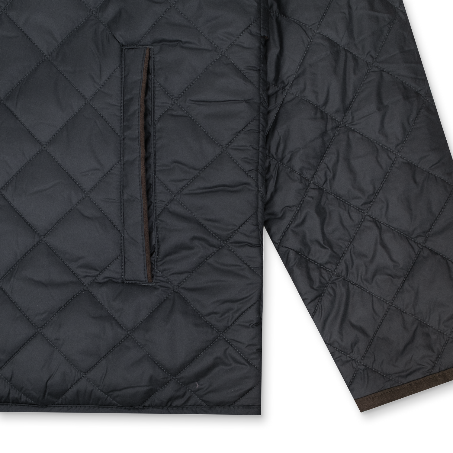 Texas A&M Peter Millar Black Suffolk Quilted Travel Coat