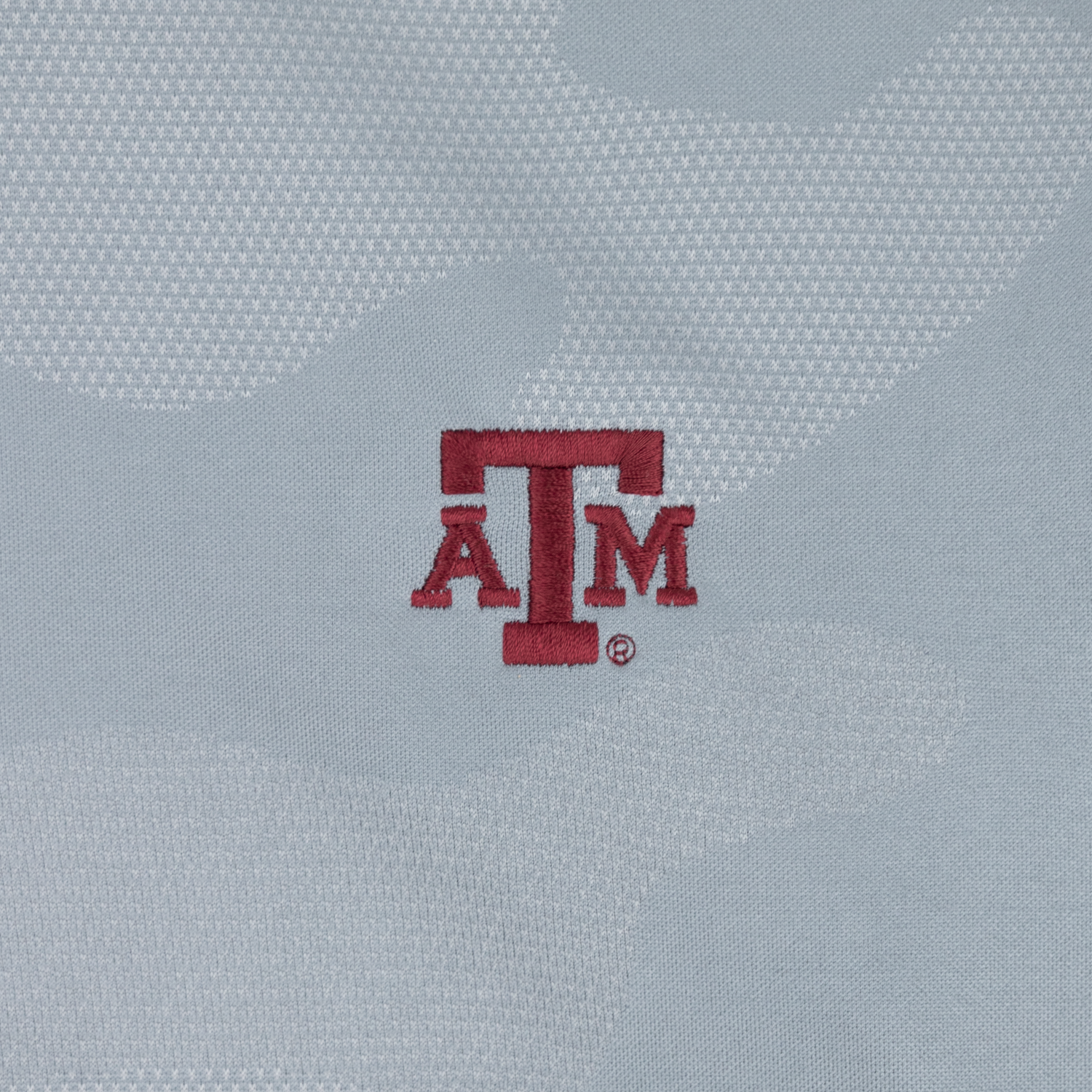 Texas A&M Perth Camo Gray Performance Jacquard Quarter Zip
