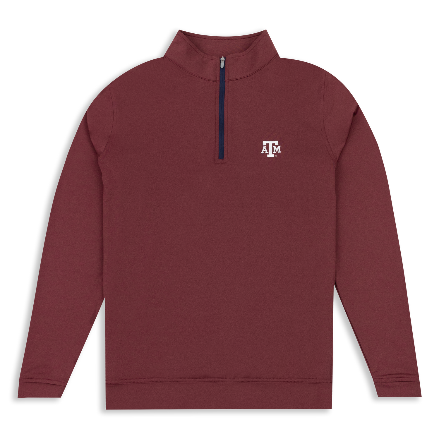 Texas A&M Peter Millar Maroon Quarter Zip Long Sleeve