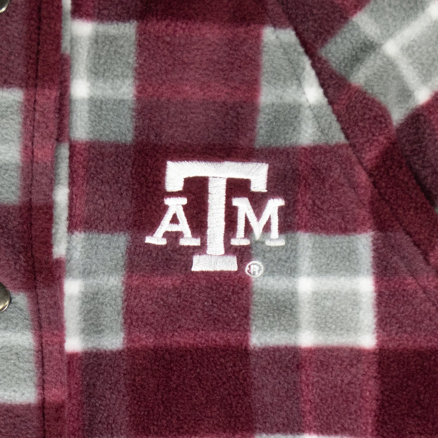 Texas A&M Boombox Snap Up Plaid Jacket