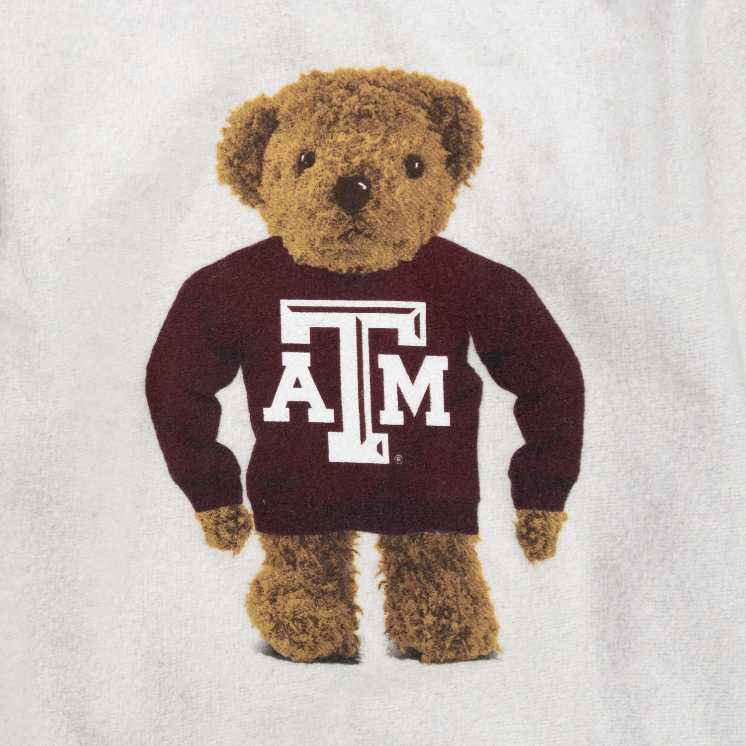 Texas A&M Reverse Fleece Teddy Bear Crewneck