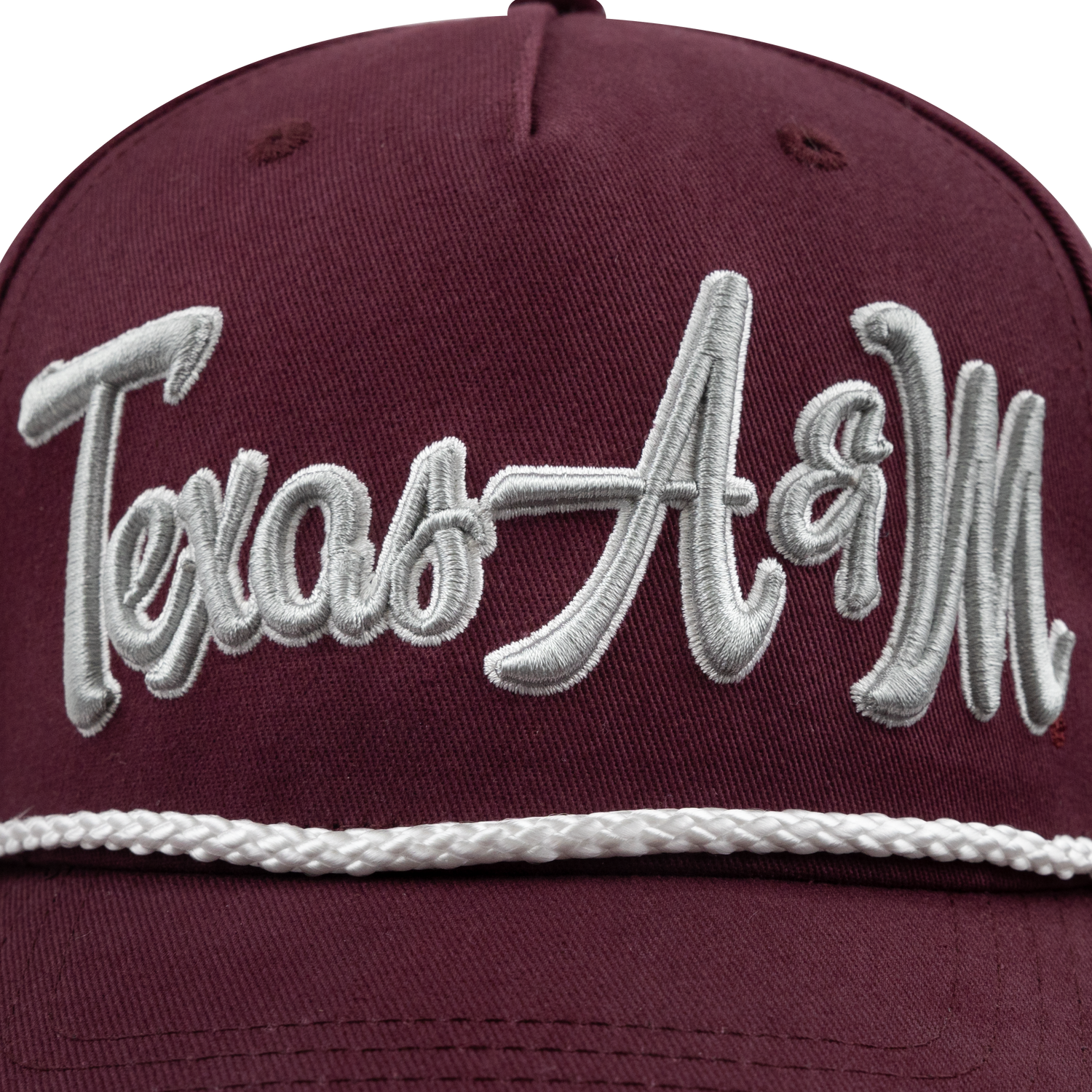 Texas A&M '47 Overhand Script Block T Side Hit Maroon Structured Hat