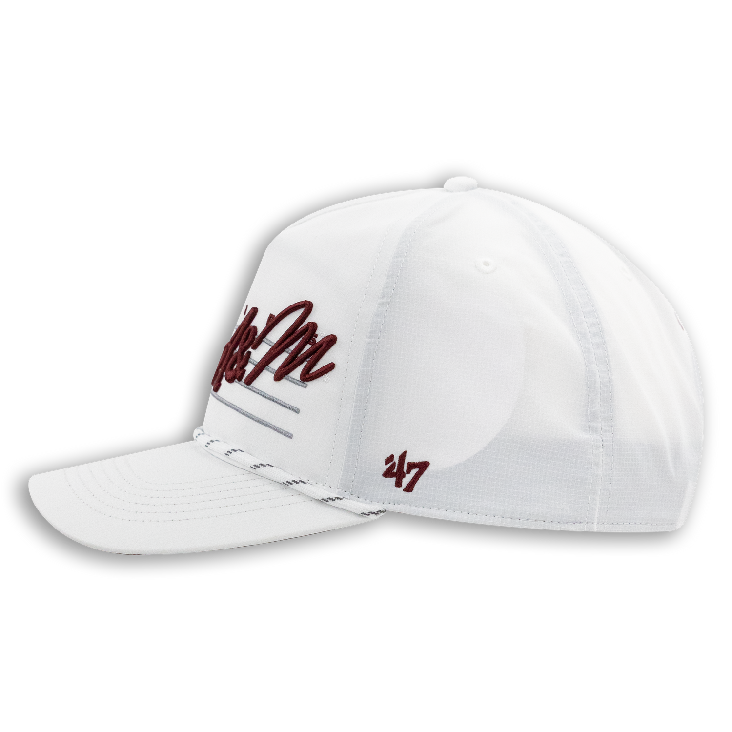 Texas A&M '47 Brand Downburst Hitch White & Maroon Unstructured Hat