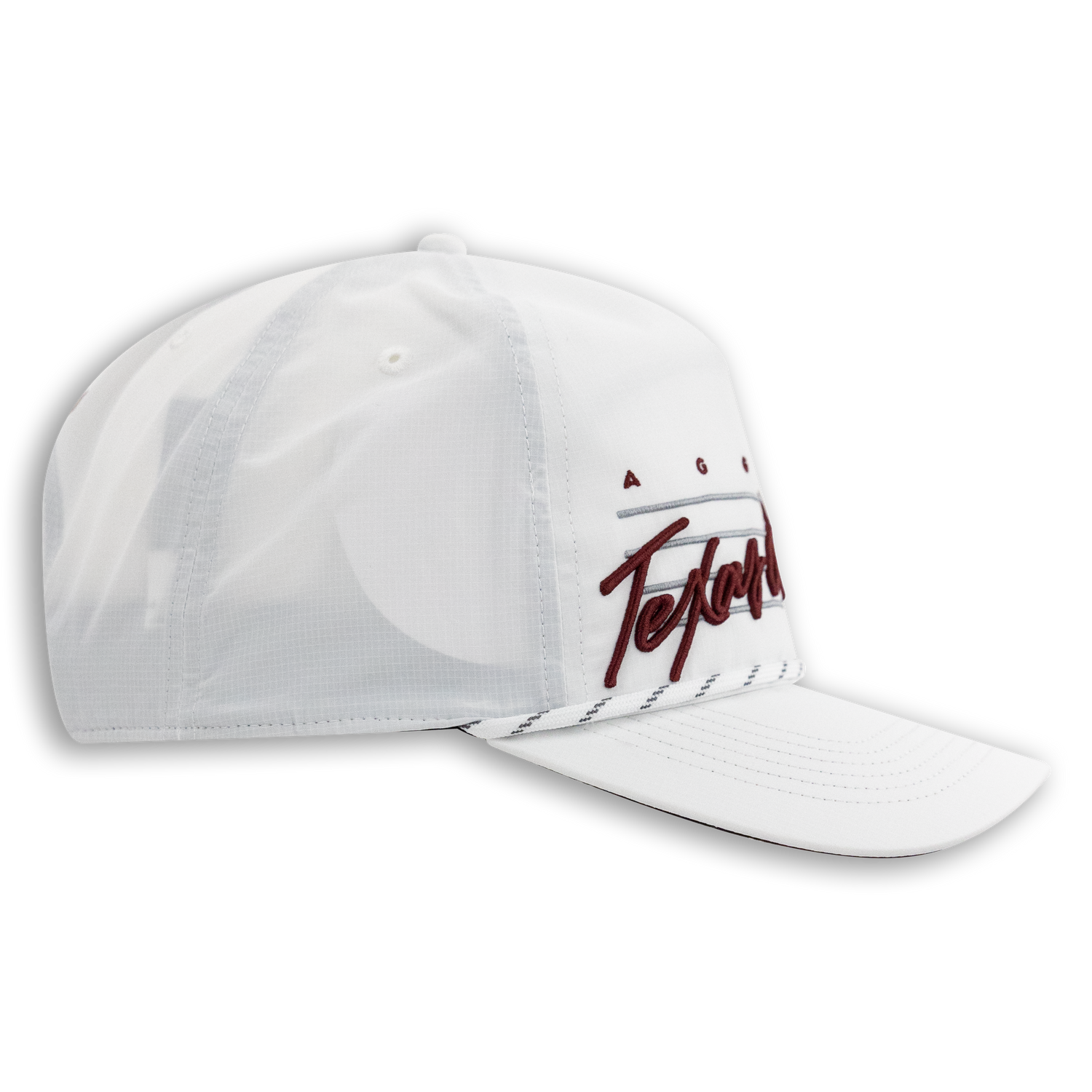 Texas A&M '47 Brand Downburst Hitch White & Maroon Unstructured Hat