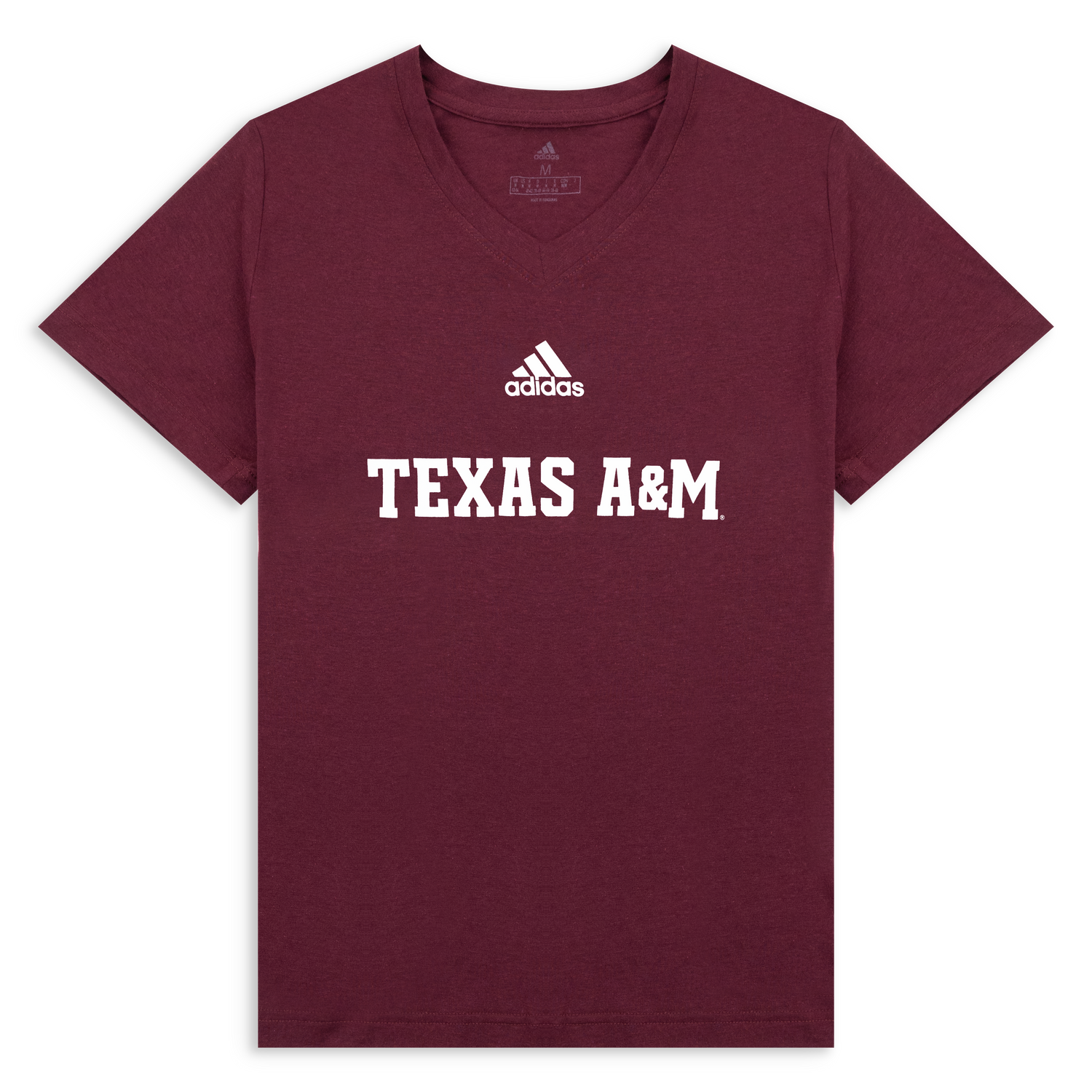 Texas A&M Adidas Maroon Women's V-Neck T-Shirt