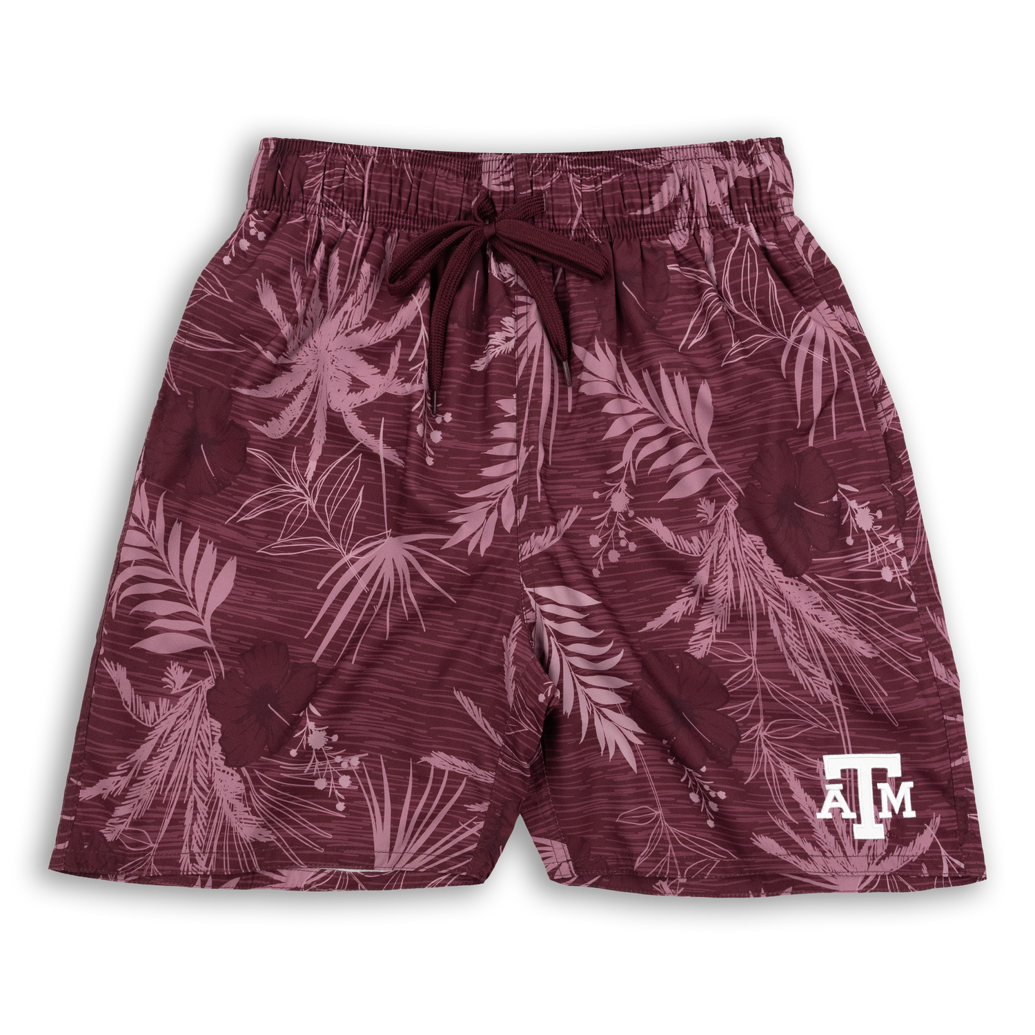 Texas A&M Hawaiian Printed Maroon Swim Shorts