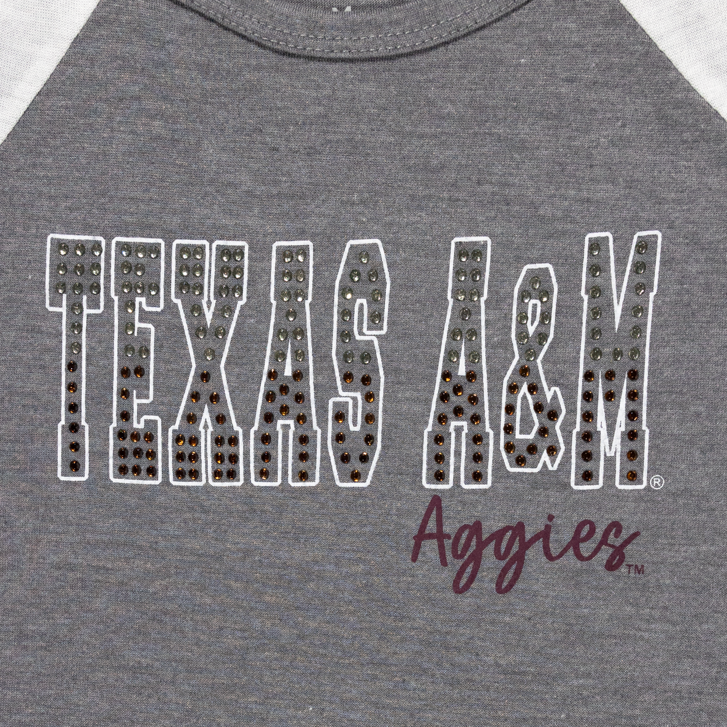 Texas A&M Aggies Gray & Maroon Youth Girls T-Shirt