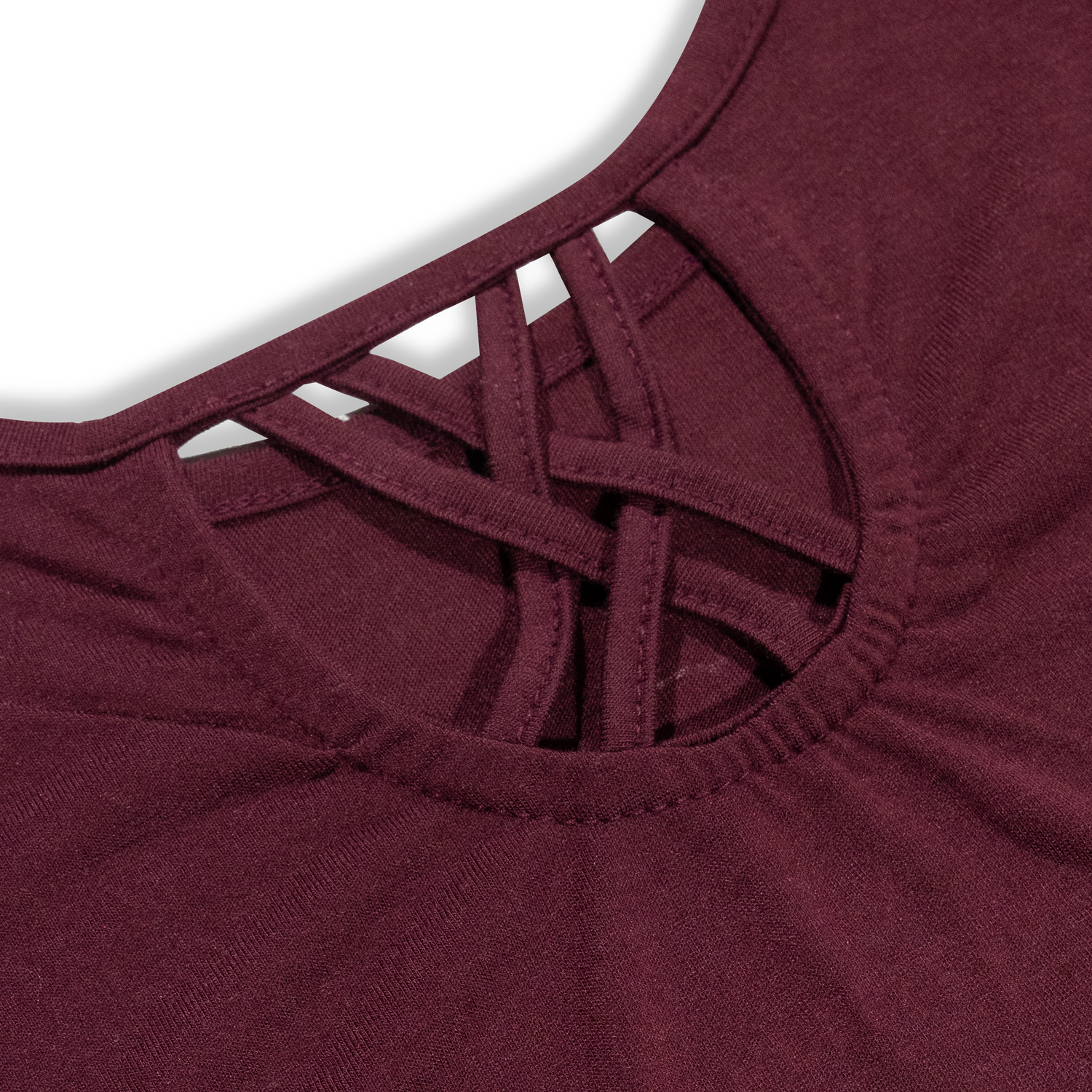 Aggie Maroon Pretty Script Strappy Girls Tee