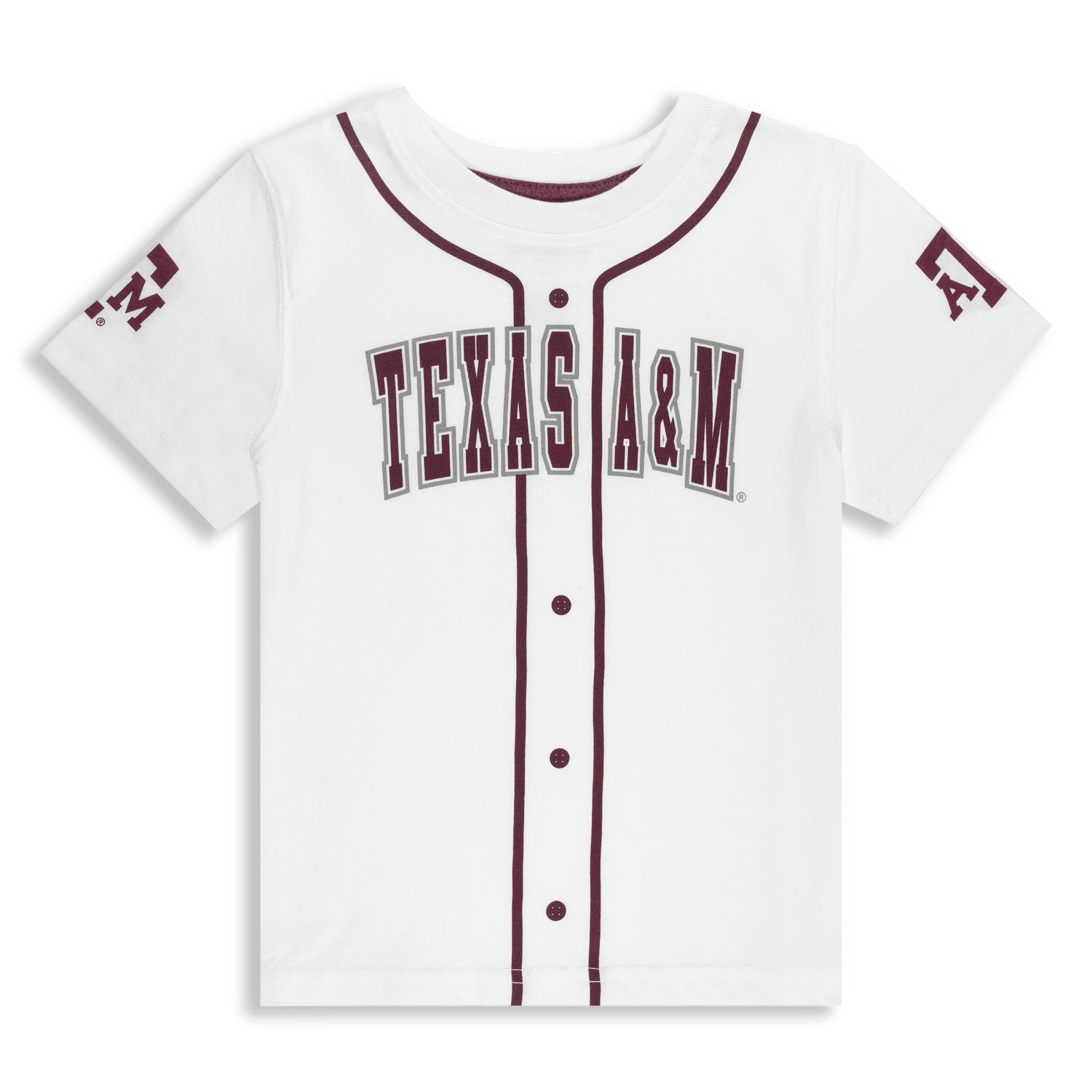 Texas A&M White Baseball Toddler T-Shirt