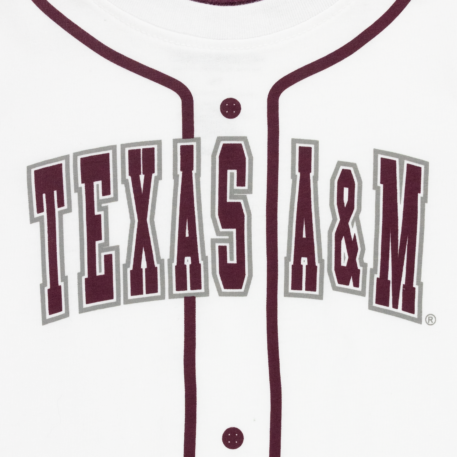 Texas A&M White Baseball Toddler T-Shirt