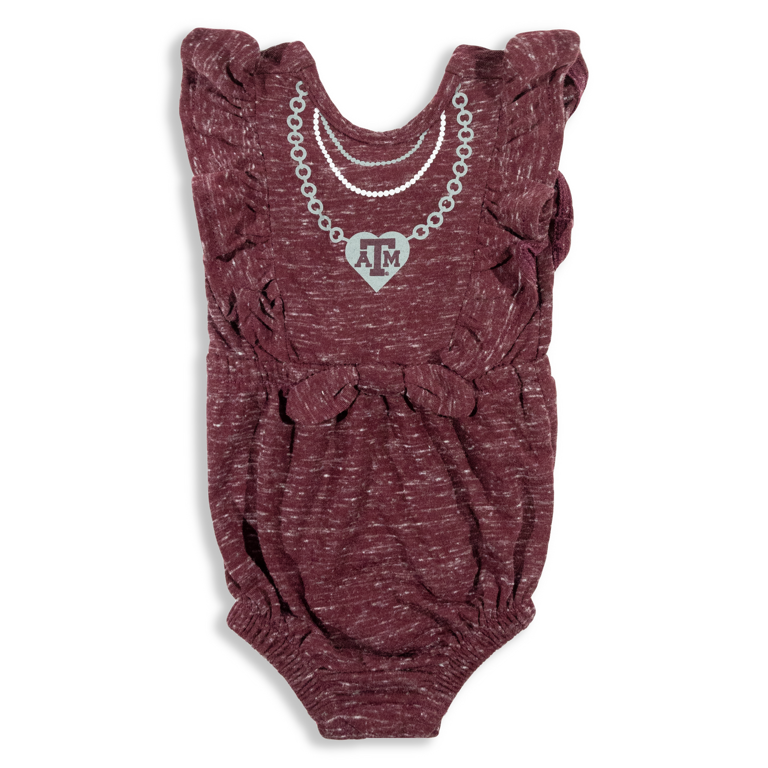 Texas A&M Cutie Maroon Ruffle Onesie