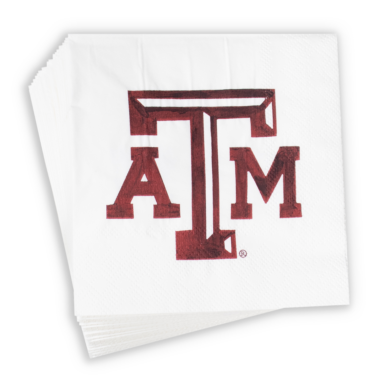 Texas A&M Block Logo Luncheon Napkin Set 20 Ct
