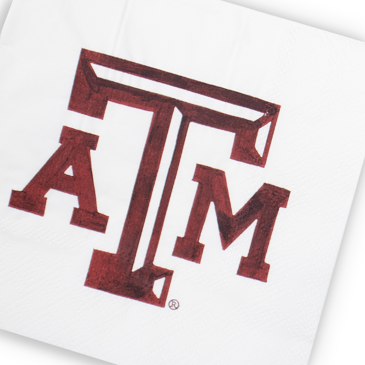 Texas A&M Block Logo Luncheon Napkin Set 20 Ct