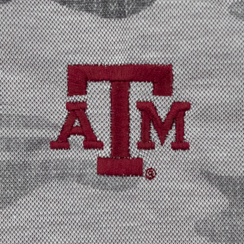 Texas A&M Travis Mathew Beachside Stealth Gray Camo Polo