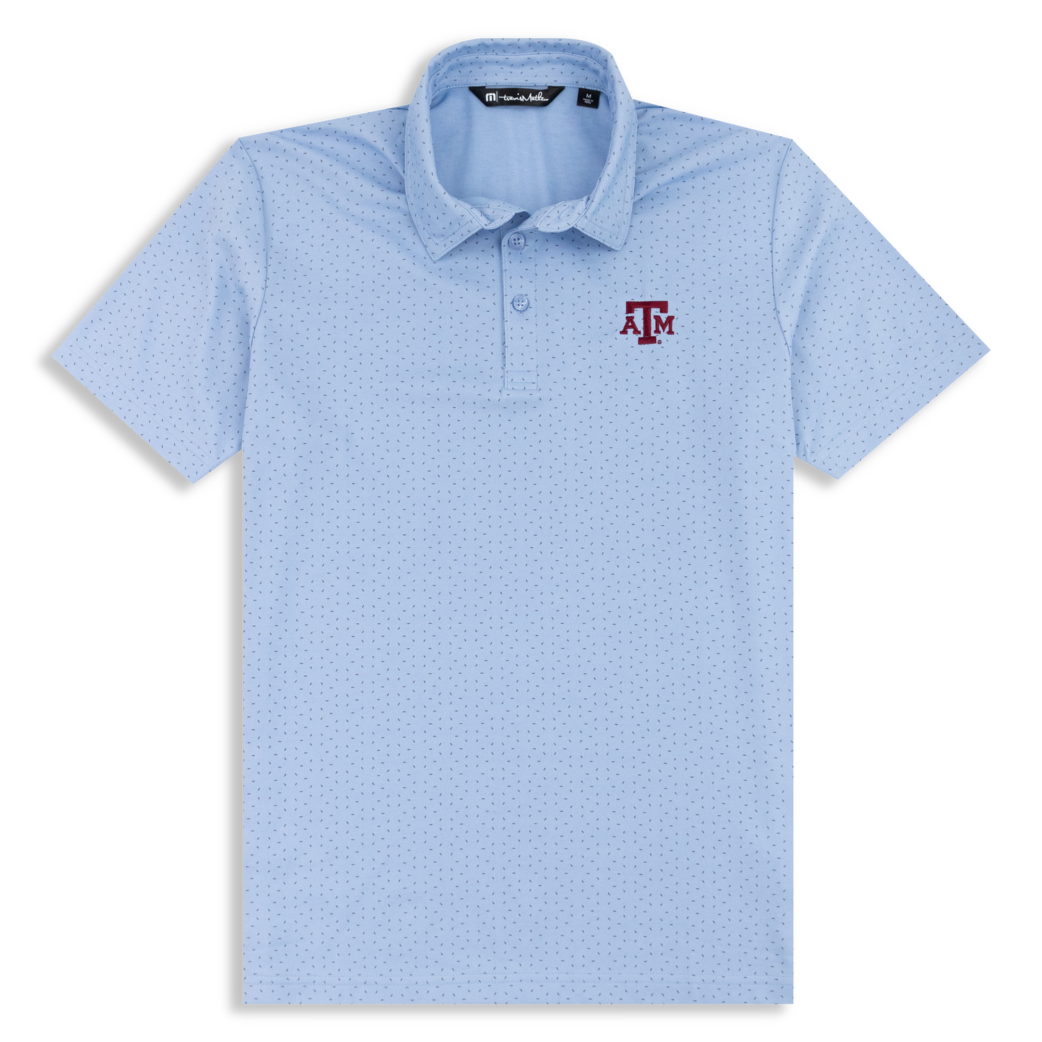 Texas A&M Travis Mathew Carnaval Heather Blue Polo