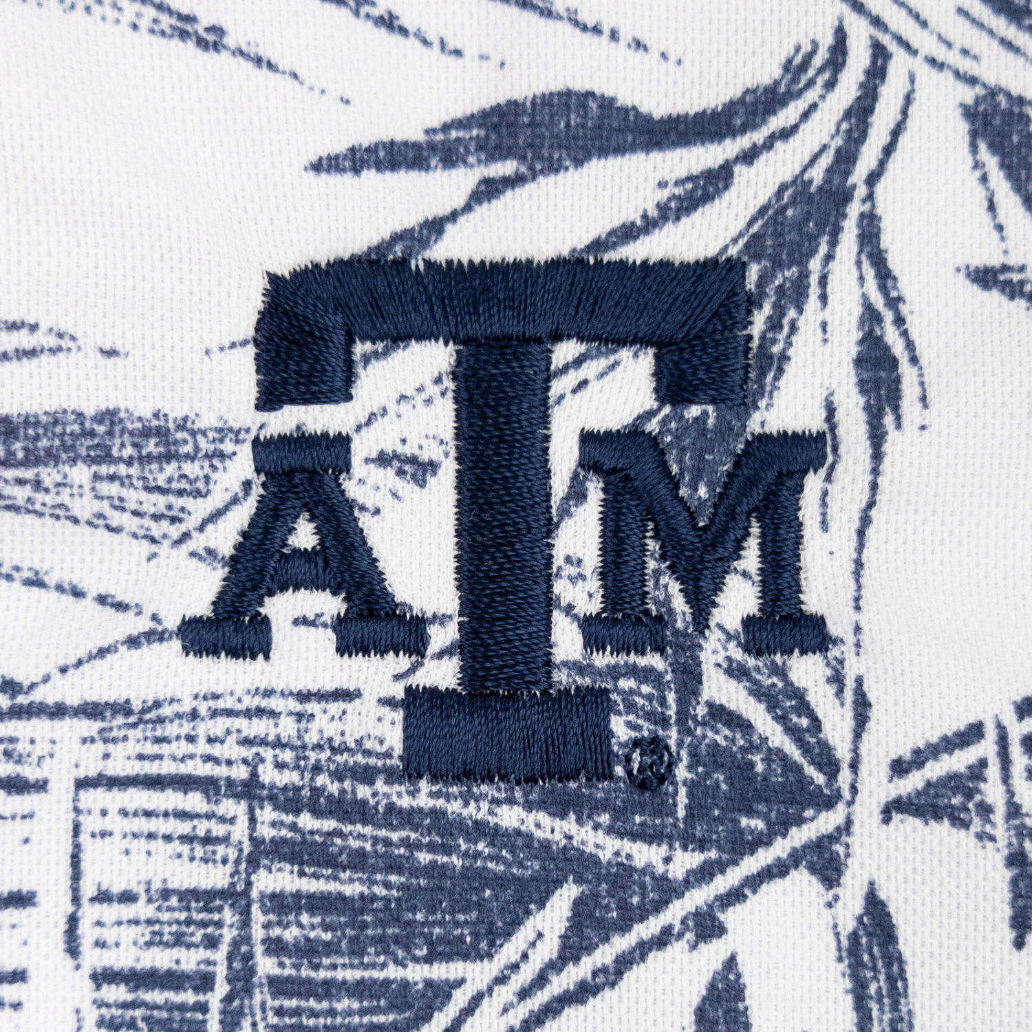Texas A&M Travis Mathew Around the Bay Navy Blue & White Polo
